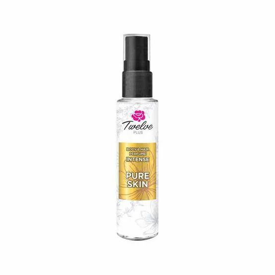 Twelve Plus ทเวลฟ์พลัส น้ำหอมตัวและเส้นผม ฉีดเลเยอร์คู่กลิ่นอื่นได้ กลิ่น Pure Skin หอมหรู