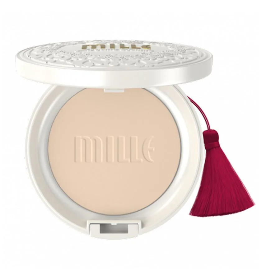 MILLE แป้งสูตรไวท์เทนนิ่ง SUPER WHITENING GOLD ROSE PACT SPF48 PA+++