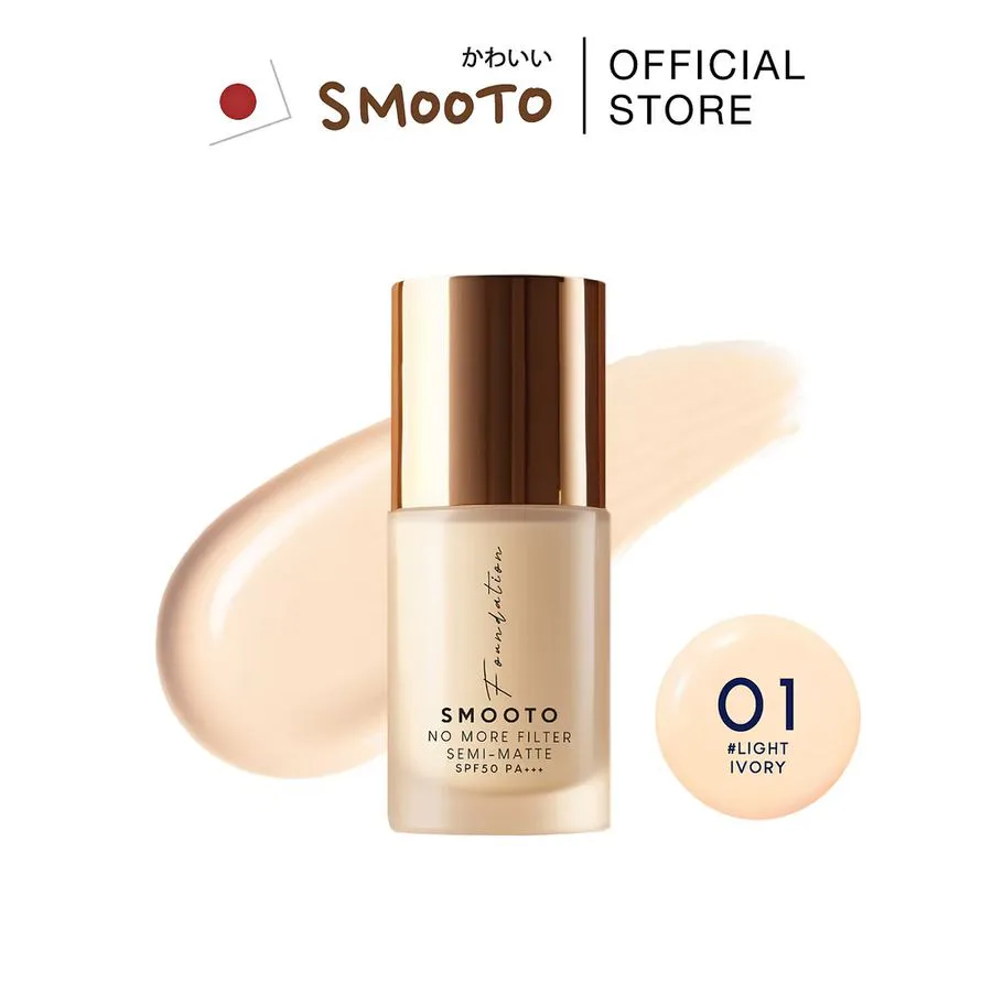 Smooto Official สมูทโตะ โน มอร์ ฟิลเตอร์ เซมิ-แมตต์ ฟาวเดชั่น