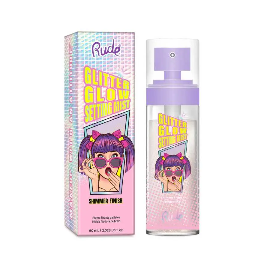 RUDE Glitter Glow Setting Mist