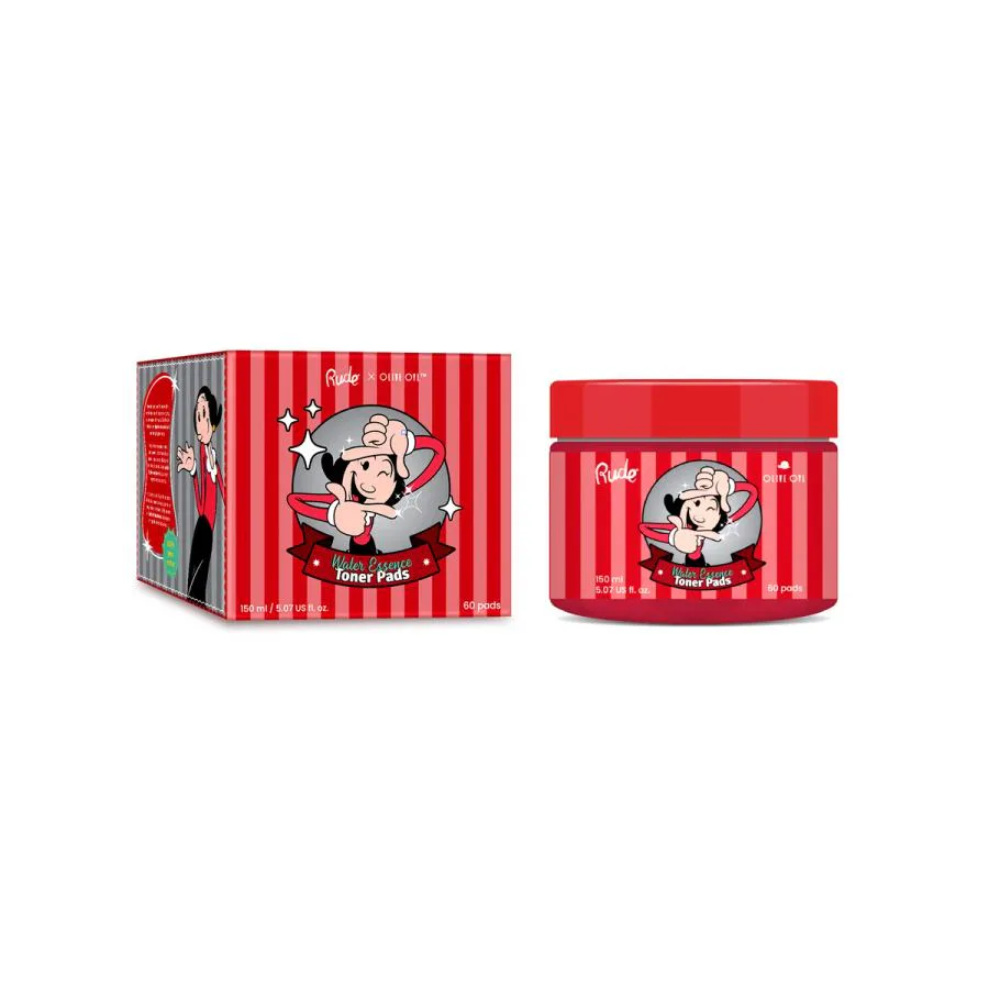 RUDE Olive Oyl Water Essence Toner Pads