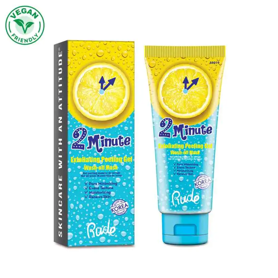 RUDE 2 Minute Exfoliating Peeling Gel Wash-off Mask