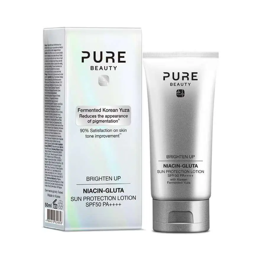 เพียว บิวตี้ ไบรท์เท่น อัพ ไนอาซิน-กลูต้า ซัน โพรเทคชั่น โลชั่น SPF50 PA++++