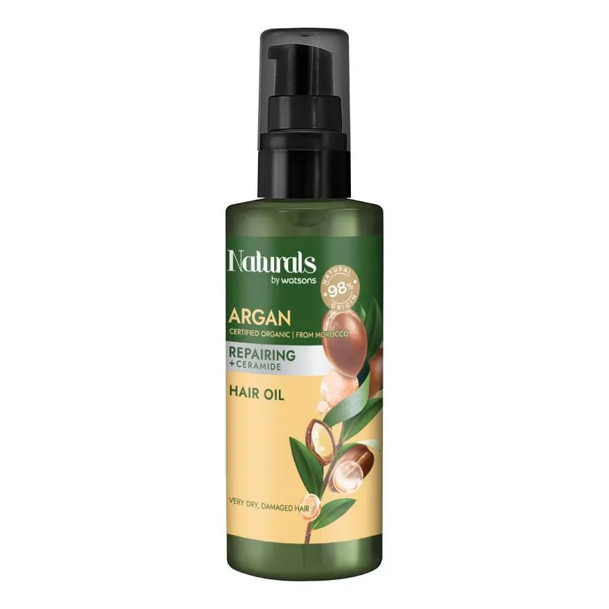 Naturals by Watsons  อาร์แกน รีแพร์ริ่ง แฮร์ ออย