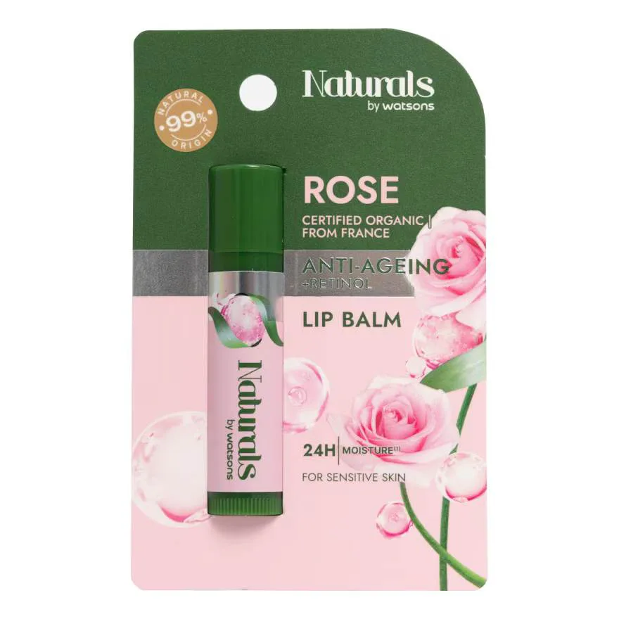 Naturals by Watsons  โรส แอนตี้-เอจจิ้ง ลิป บาล์ม