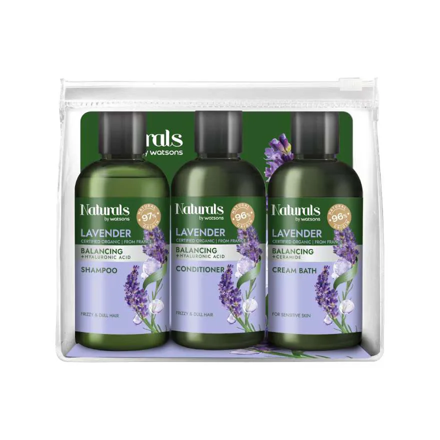 Naturals by Watsons  ลาเวนเดอร์ บาลานซิ่ง แทรเวล เซ็ต