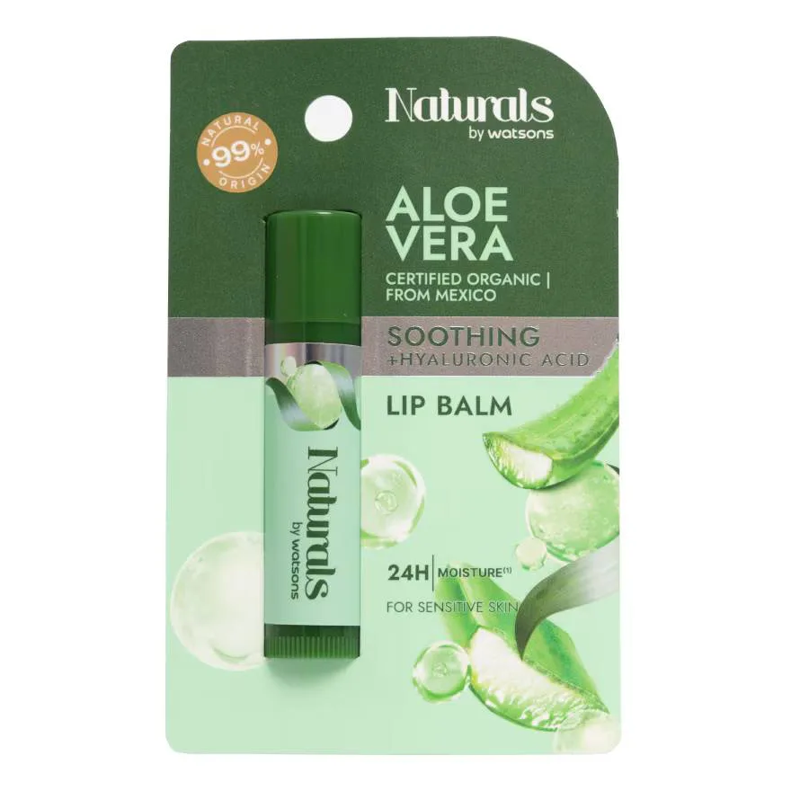 Naturals by Watsons  อะโล เวร่า ซูทติ้ง ลิป บาล์ม