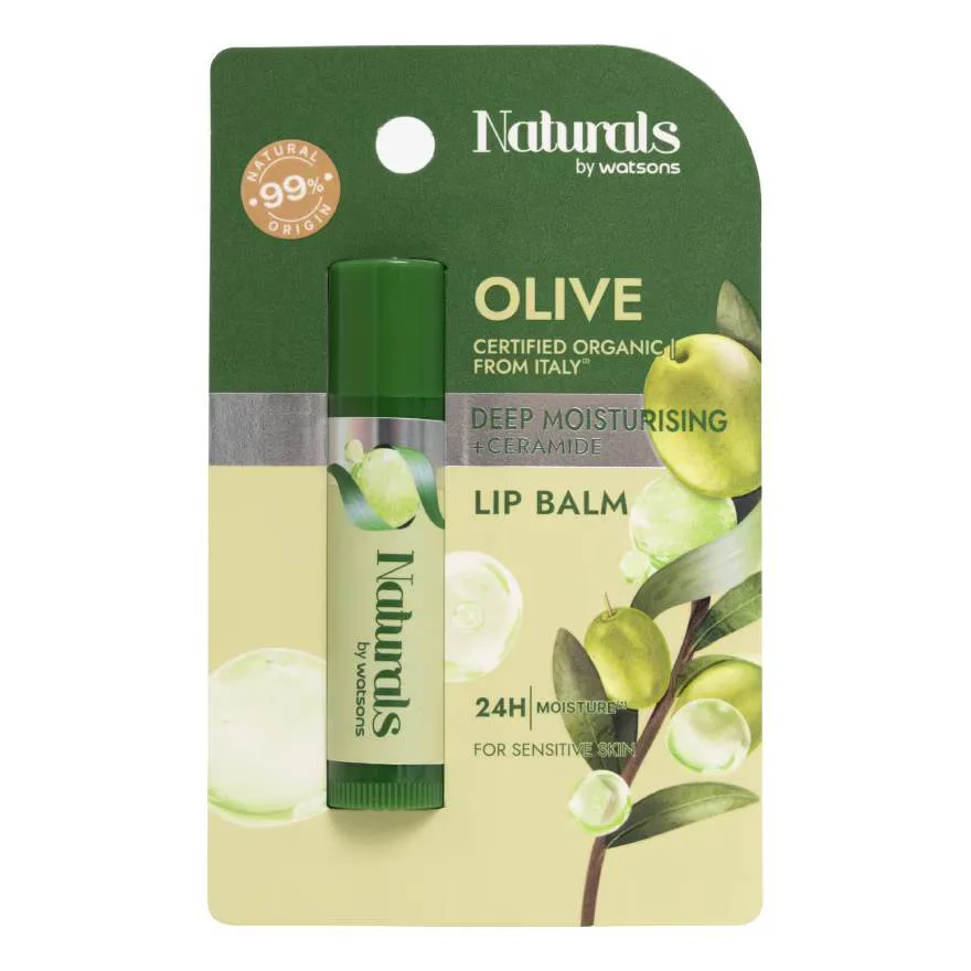 Naturals by Watsons  โอลีฟ ดีพ มอยซ์เจอไรซิ่ง ลิป บาล์ม