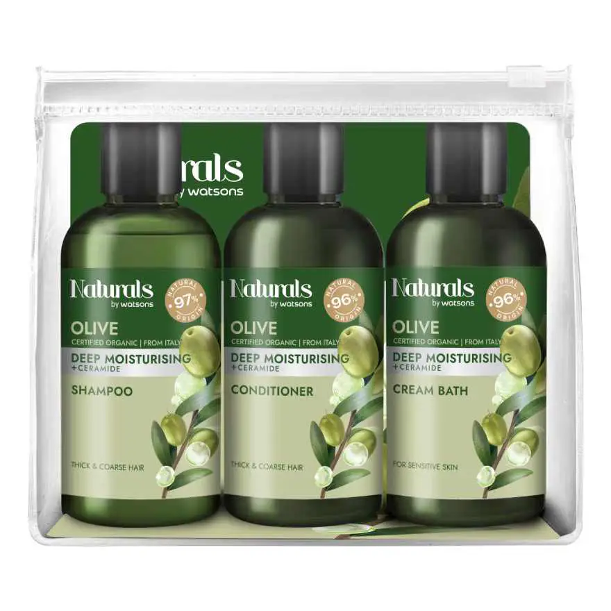 Naturals by Watsons โอลีฟ ดีพ มอยซ์เจอไรซิ่ง แทรเวล เซ็ต