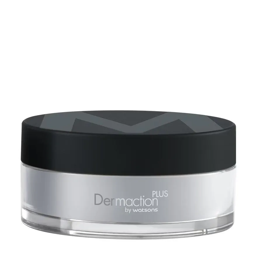 Dermaction Plus by Watsons เมนส์ เพอร์เฟค แป้งฝุ่นคุมมัน สีโปร่งแสง