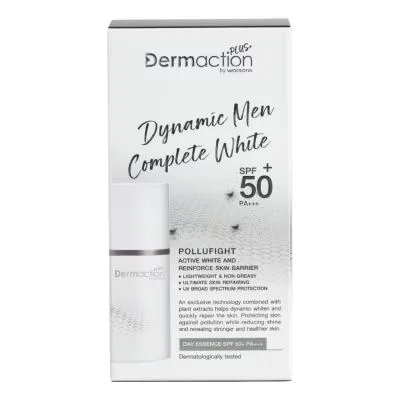 Dermaction Plus by Watsons ไดนามิค เมน คอมพลีท ไวท์ เดย์ เอสเซ้นส์ เอสพีเอฟ