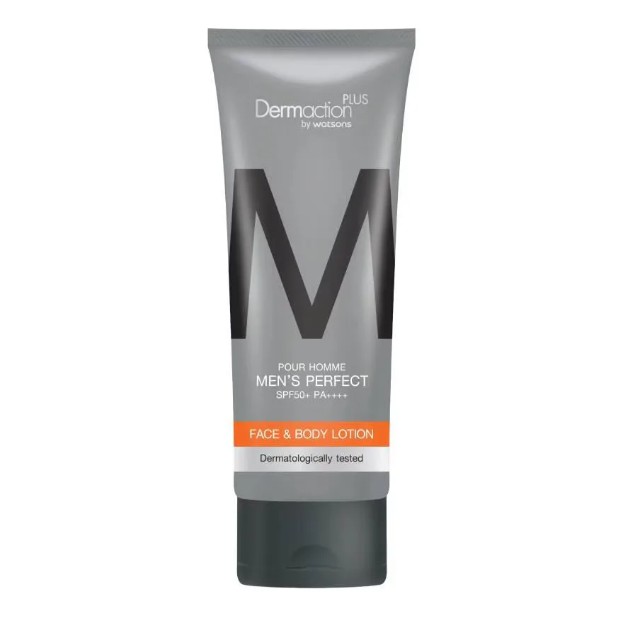 Dermaction Plus by Watsons พัว ออมม์ เมนส์ เพอร์เฟค เฟสแอนด์บอดี้โลชั่น SPF50+PA++++