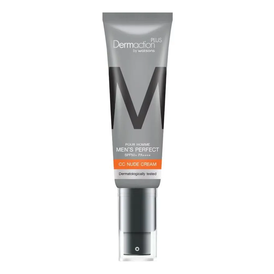 Dermaction Plus by Watsons พัว ออมม์ เมนส์ เพอร์เฟค ซีซี นู๊ด ครีม SPF50+ PA++++