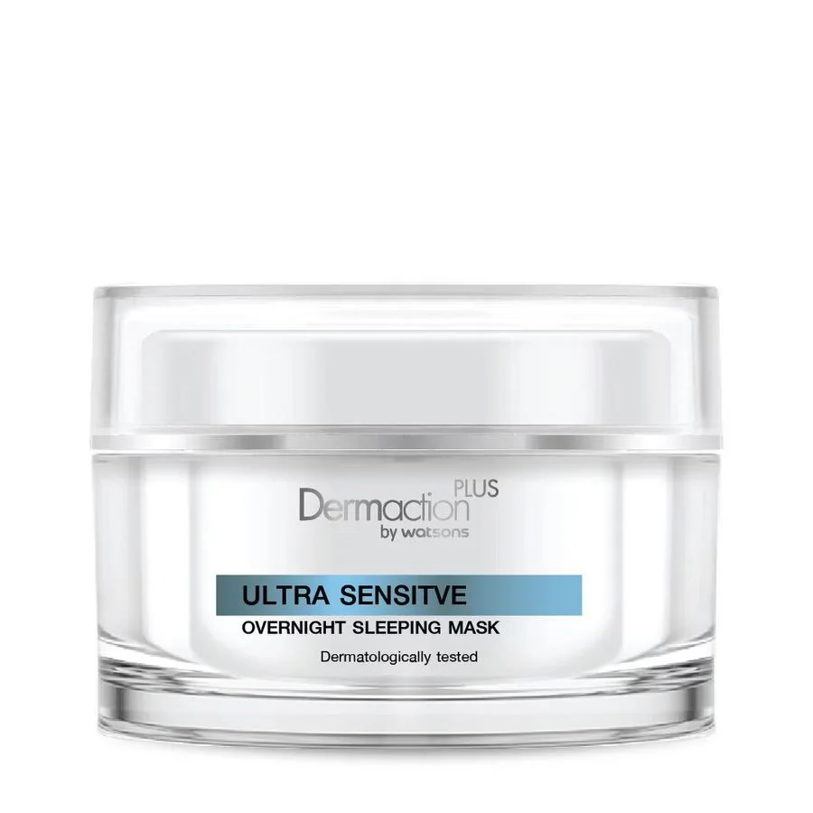 Dermaction Plus by Watsons อัลตร้า เซนซิทีฟ โอเวอร์ไนท์ สลิปปิ้ง มาส์ก