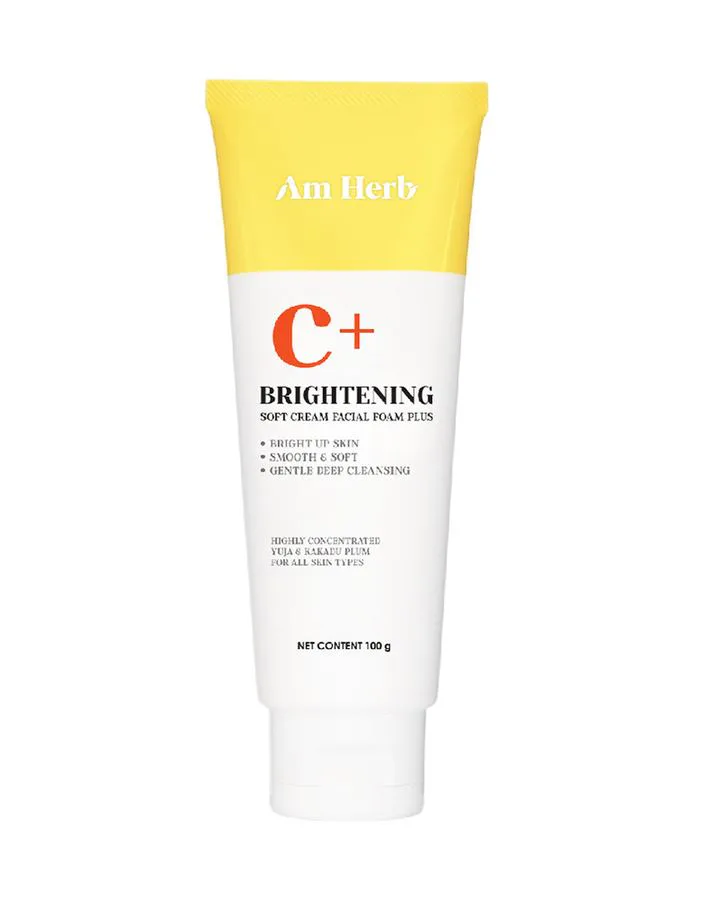 Am Herb Brightening Soft Cream Facial Foam Plus