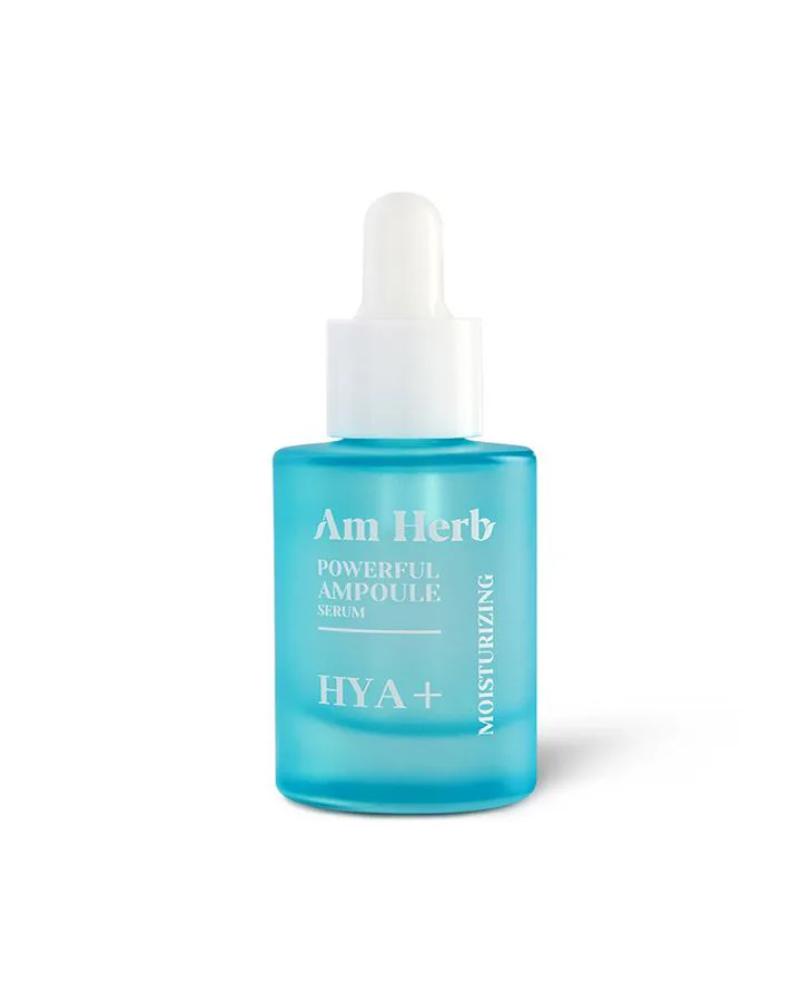AM HERB POWERFUL HYA+ MOISTURIZING AMPOULE SERUM