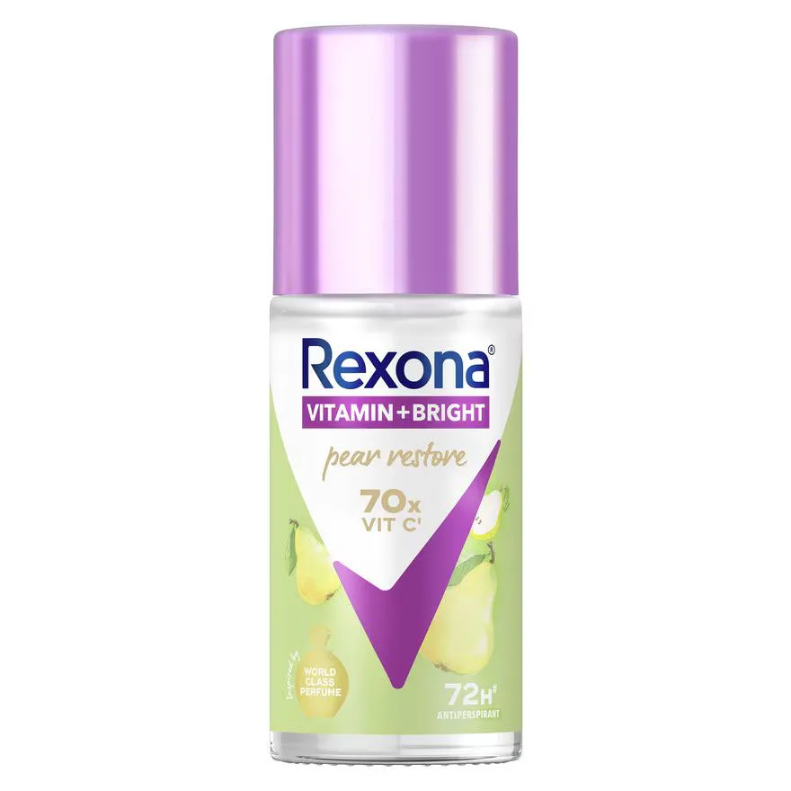 Rexona เรโซนา โรลออน วิตามิน + ไบรท์ แพร์ รีสโตร์ แอนติเพอสไปแรนท์