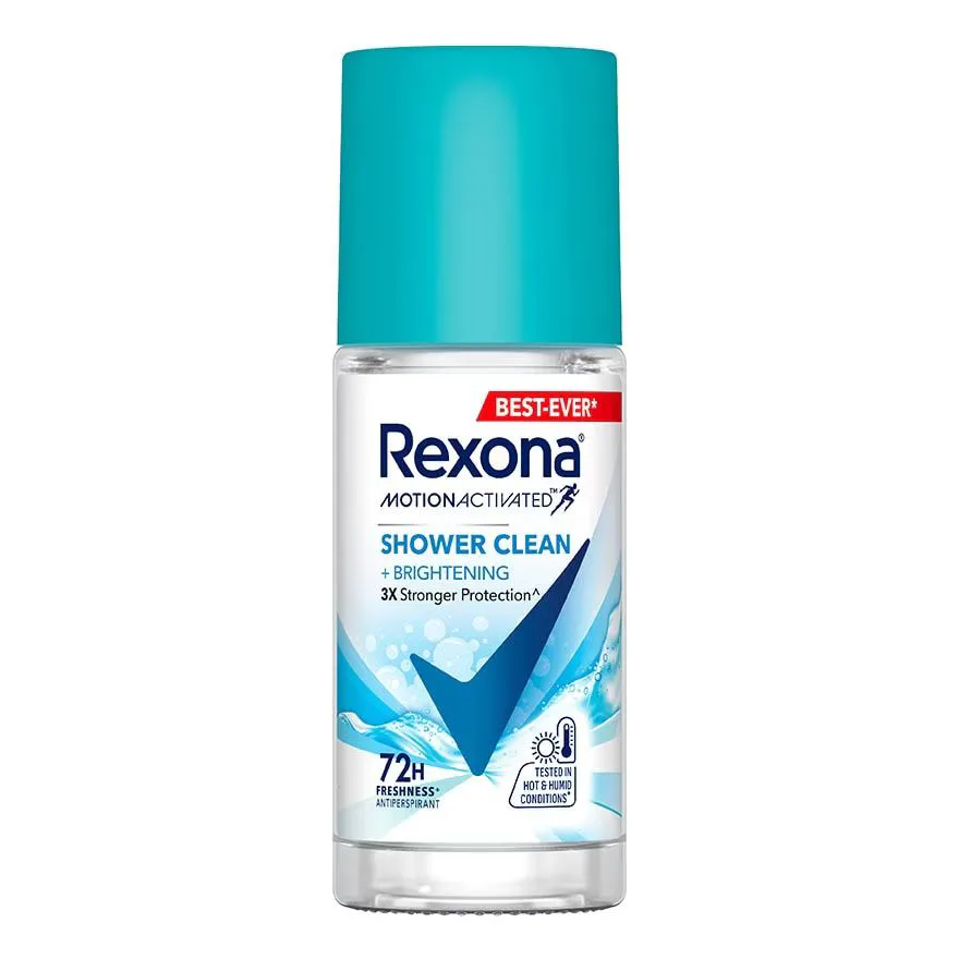 Rexona เรโซนา โรลออน ชาวเวอร์ คลีน + ไบรท์เทนนิ่ง แอนติเพอสไปแรนท์
