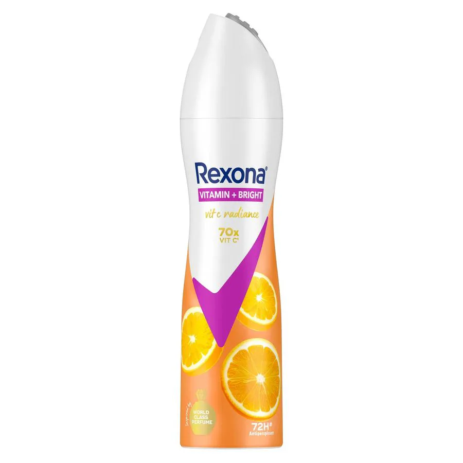 Rexona เรโซนา สเปร์ย วิตามิน + ไบรท์ วิตามินซี พลัส แอนตี้สเตน แอนติเพอสไปแรนท์