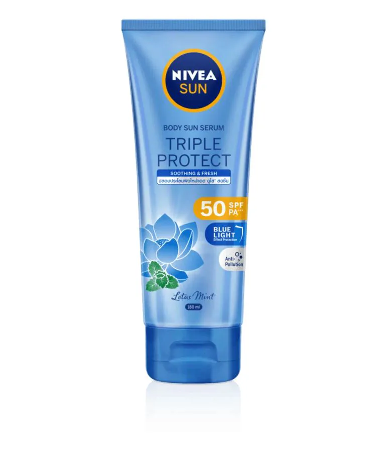 Nivea ทริปเปิ้ล โพรเท็ค ซูทติ้ง แอนด์ เฟรช เอสพีเอฟ50 บอดี้ เซรั่ม
