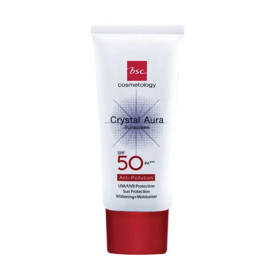 BSC Cosmetology Crystal Aura Sunscreen SPF 50 PA+++ Anti-pollution