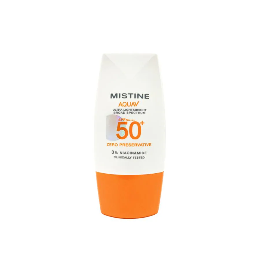 MISTINE AQUA V SUNSCREEN กันแดดไร้กันเสีย อ่อนโยนต่อผิวแพ้ง่าย