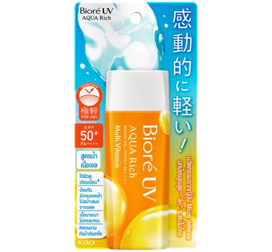 Biore - บิโอเร ยูวี อะควา ริช วอเตอร์รี เจล มัลติ-วิตามิน เอสพีเอฟ 50+ พีเอ++++