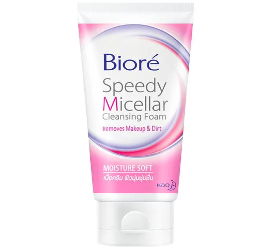 Biore - บิโอเร สปีดี้ ไมเซลล่า คลีนซิ่งโฟม สูตรมอยส์เจอร์ ซอฟท์